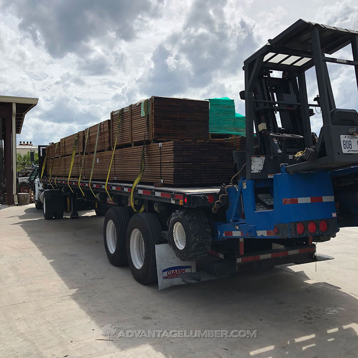 5/4 x 6 Ipe Wood 45° V-Groove