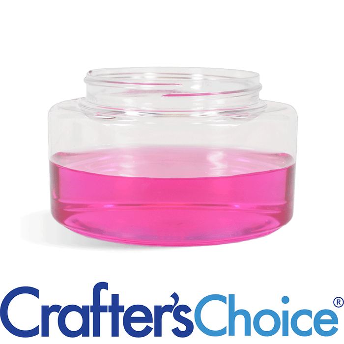 8 oz Clear Powell Oval Plastic Jar