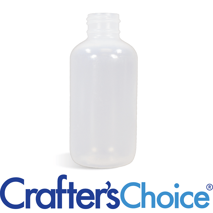8 oz Natural LDPE Boston Round Bottle 24/410