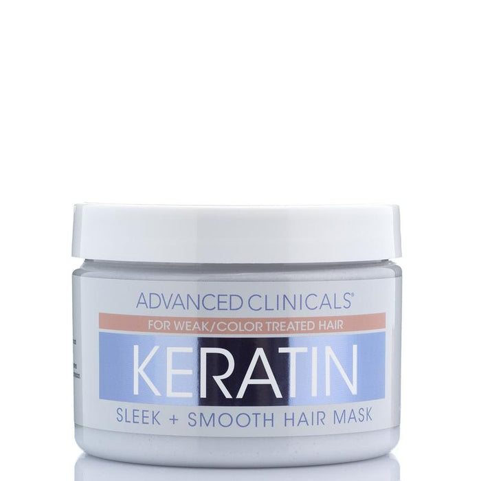 ADVANCED CLINICALS Keratin Sleek + Smooth Hair Mask ماسك الشعر بالكيراتين من ادفانسد كلينيكالز