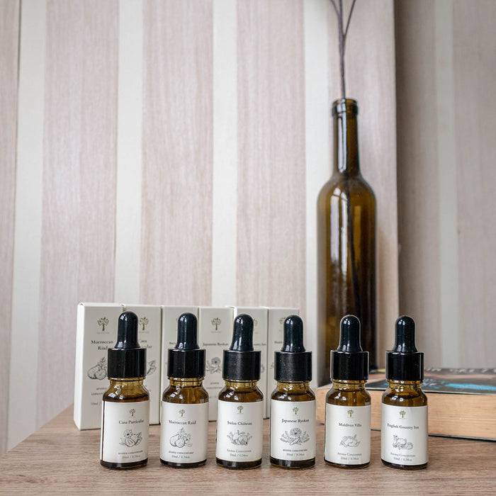 PRISTINE AROMA Aroma Concentrate Hotel Scents Set - 6 x 10ml | Isetan KL Online Store