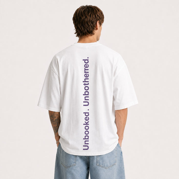 ARZO “No Plans” Oversized Tee (White)
