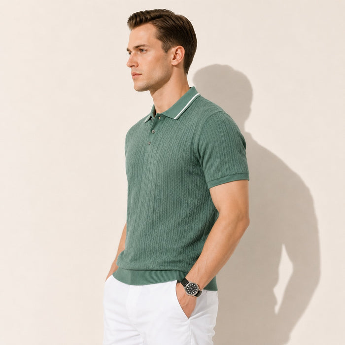 ARZO Sage Royale Knit Polo