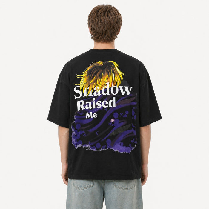 ARZO Shadow Pulse Backprint Oversized Tee