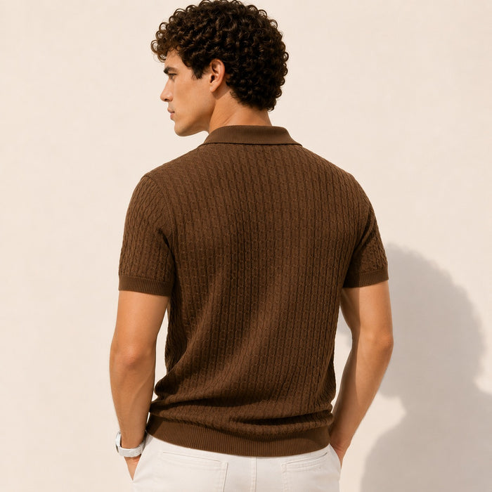 ARZO Terra Knit Half-Zip Polo