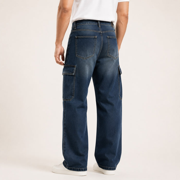 ARZO Utility Flow Baggy Cargo Jeans