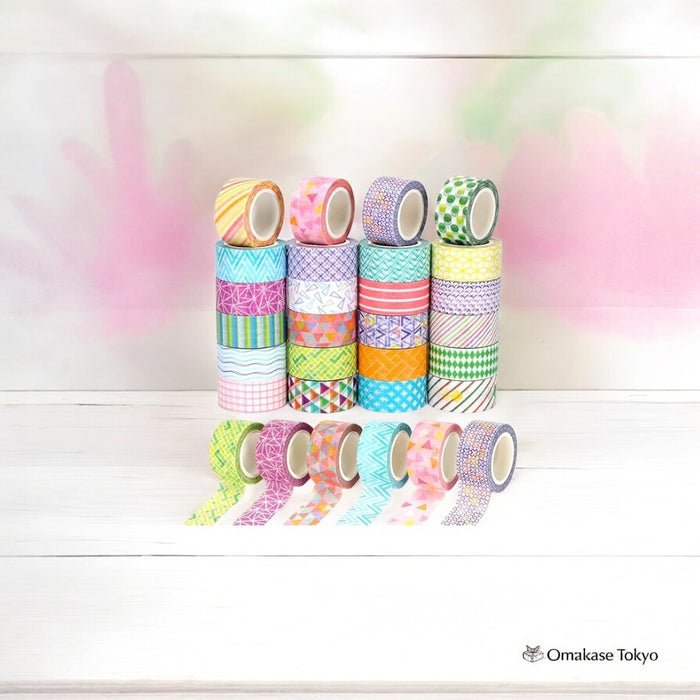 AUGSHYO Decorative Washi Tape Set – 24 Rolls