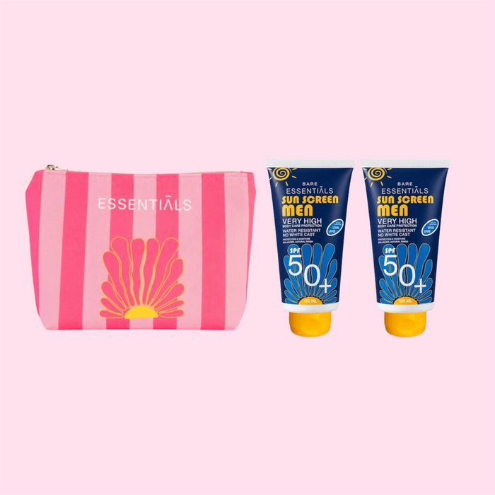 Balanced + Men Sunscreen SPF50+ with SOL Pouch - Essentials