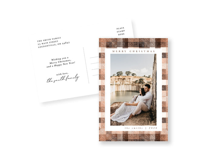 Beige Flannel Postcard