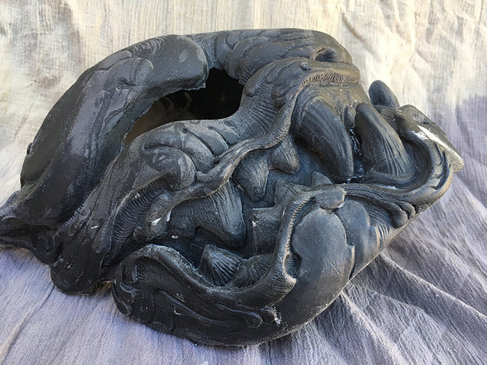 BLACK BLANK PANTHER MASK- READY TO SHIP
