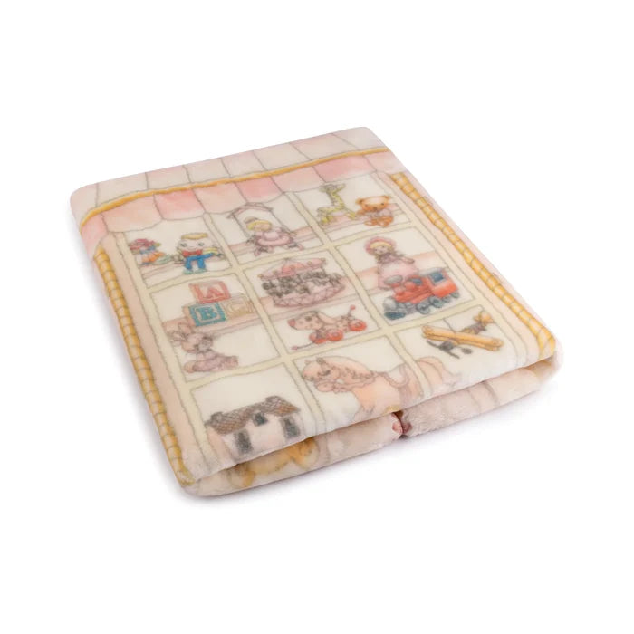 blanket toyshop fur - sugary pink