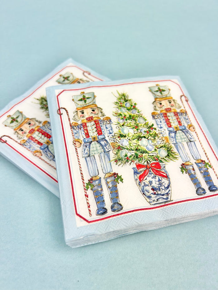 Blue Nutcrackers Napkins Napkins in at Wrapsody