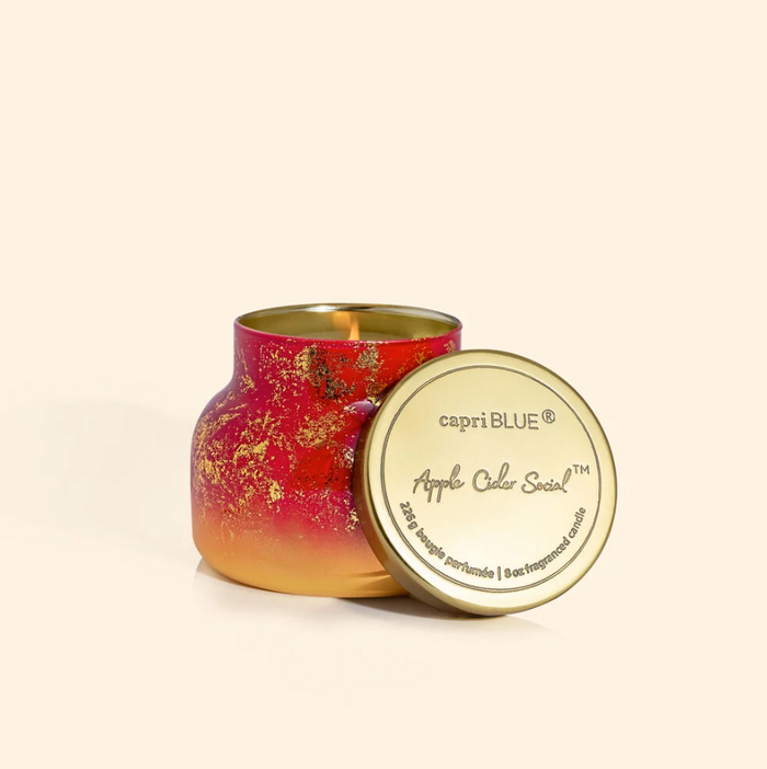 Capri Blue Glimmer Jar 8oz Apple Cider Social Candle Candles in at Wrapsody