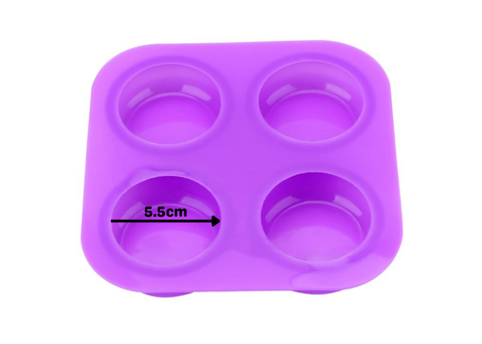 Circle Soap Mold - 4 Cavity