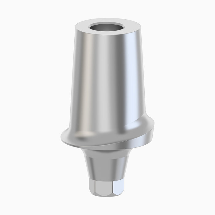 Conical Titanium Abutment, Straight, Anatomic Concave, Ø6.0, C1.0 mm
