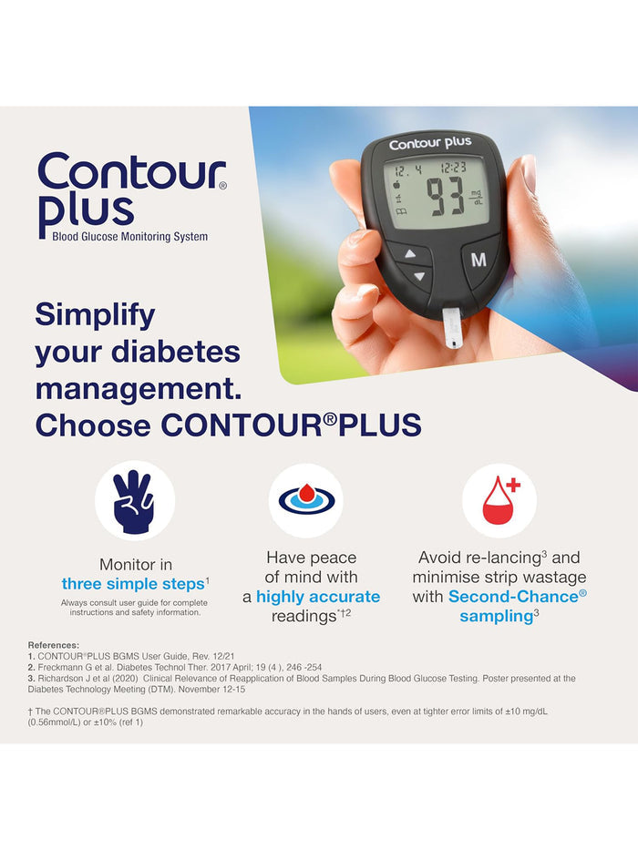 Contour Plus Glucometer Device (1 Unit)