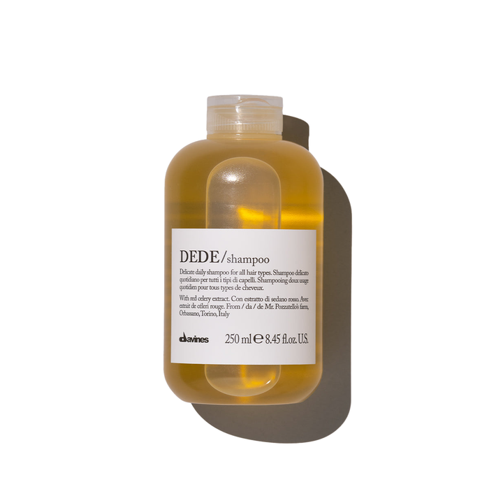 Dede Shampoo - Original Formula, original Davines Essential Haircare packaging - Solvi Salon, Boise, Idaho
