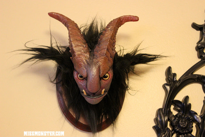 DEVIL HEAD- TAXIDERMY WALL MOUNT