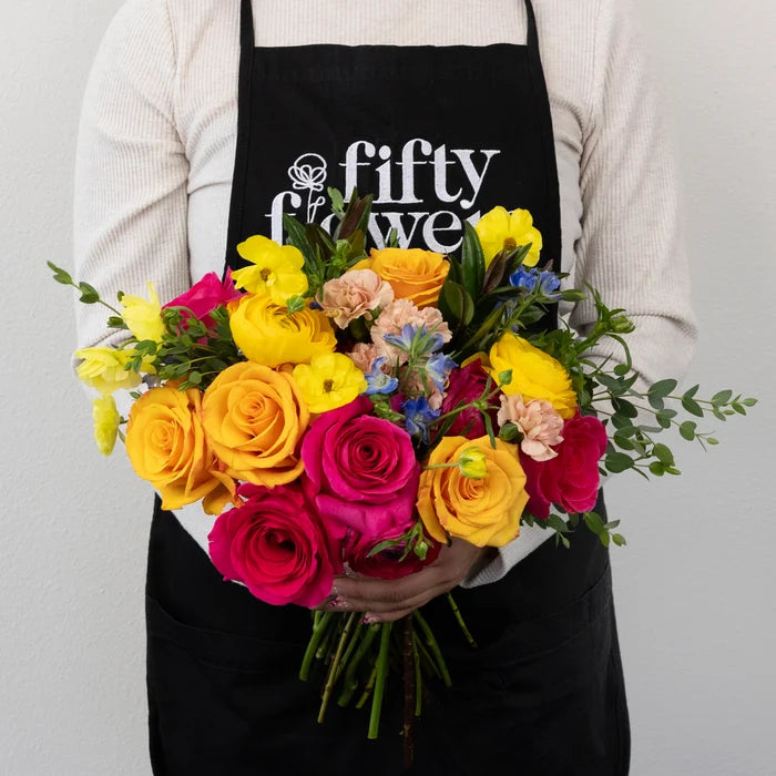 Dragonfruit Delight Flower Centerpiece Apron - Image