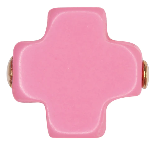 eGirl Signature Cross 3mm Bracelet Bracelets in Bright Pink at Wrapsody