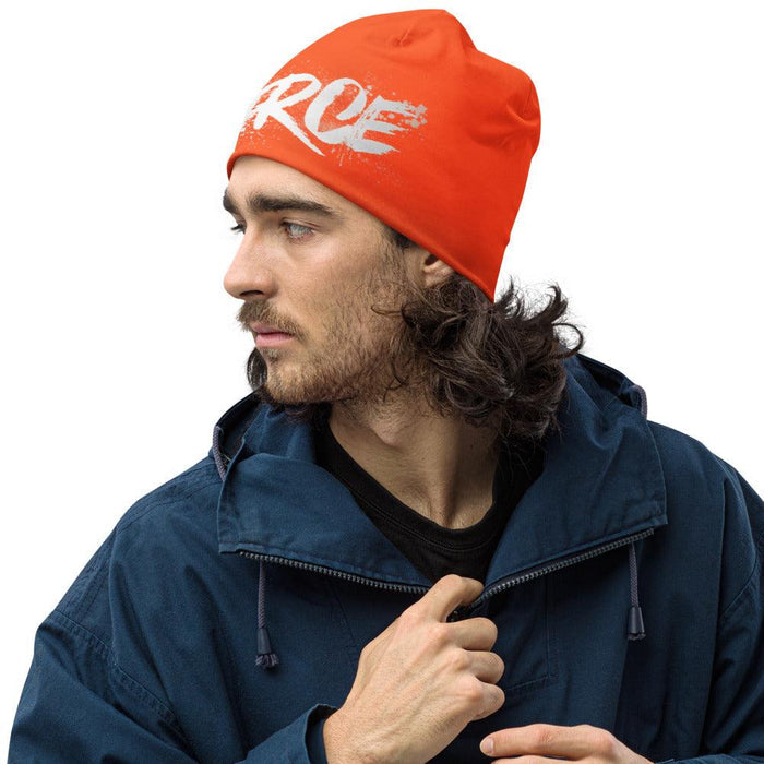 FORCE Splashed! All-Over Print Beanie (Orange) - Billyforce Shop