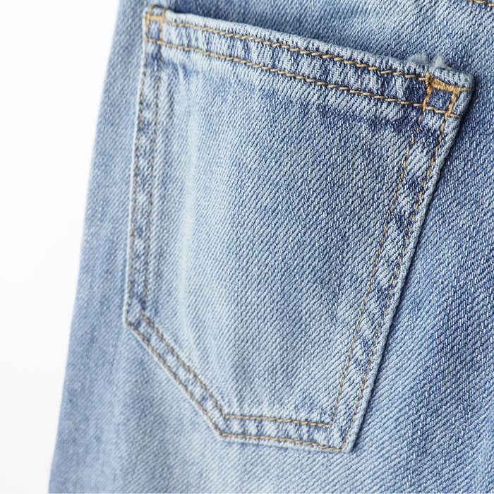 Girls Jeans, 12M-13T Wide Size Range Wide-leg Flared Denim Pants