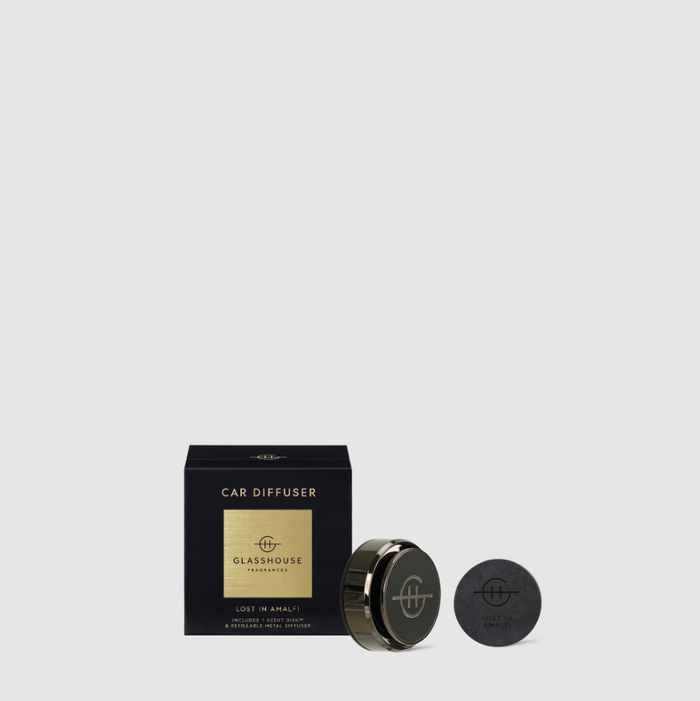 Glasshouse Car Diffuser Scents in Lost in Amalfi at Wrapsody