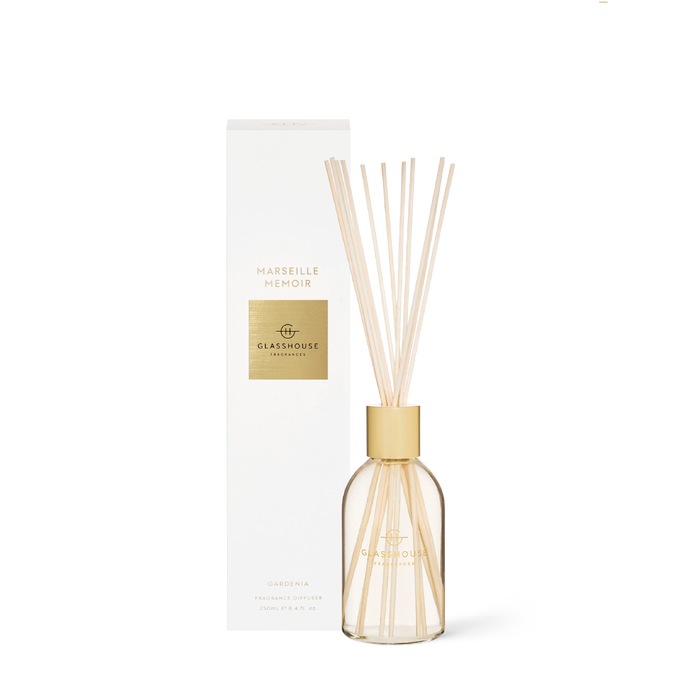 Glasshouse Diffuser 8.4oz Scents in Marseille Memoir at Wrapsody