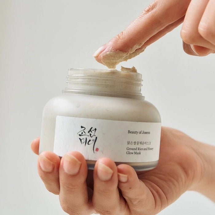 GROUND RICE AND HONEY GLOW MASK - Masca De Fata Cu Miere Si Orez Pentru Hidratare - skinseen.ro