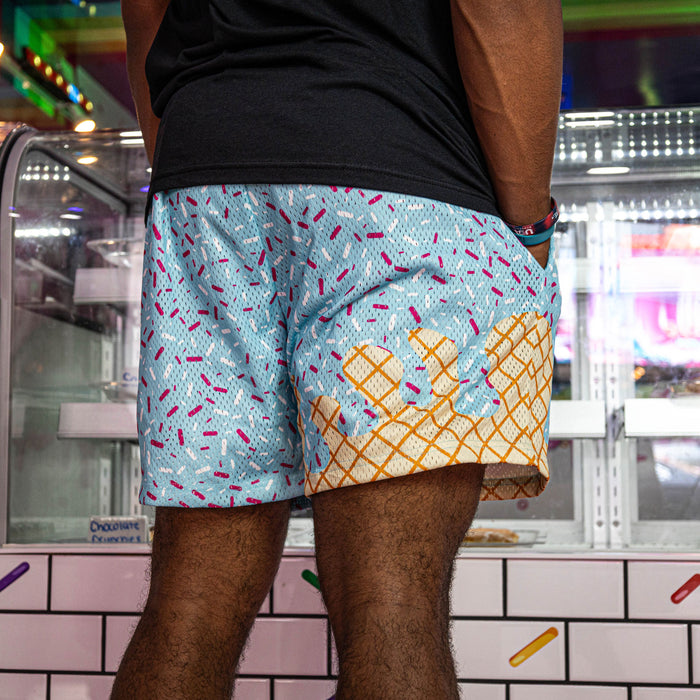 cotton candy ice cream youth shorts baseball