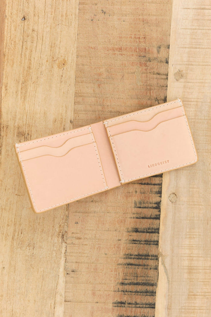 Lindquist Accessories Wallets Jackson Bi-Fold Wallet in Vachetta Vachetta / 4.25" L X 3.25" W