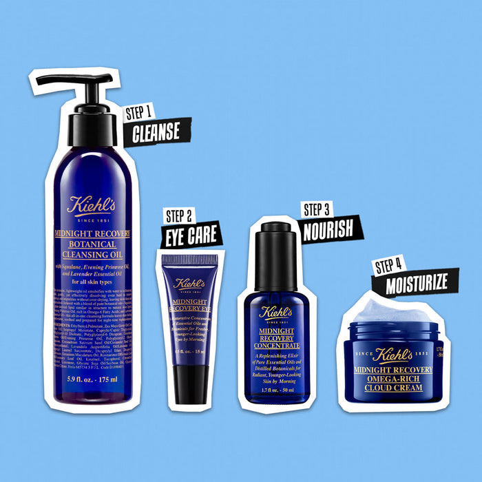 Kiehl's Midnight Recovery Botanical Cleansing Oil - With Lavender Essential Oil & Squalane