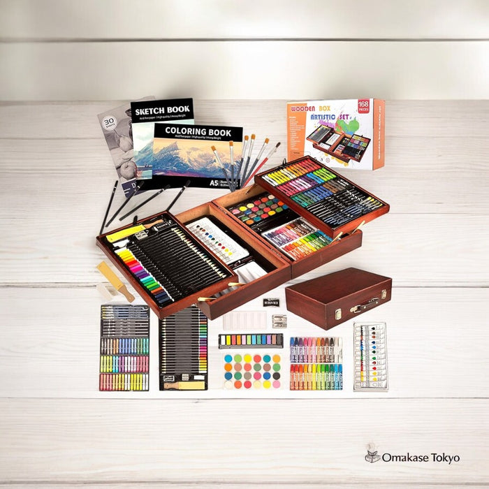 KINSPORY 168-Piece Deluxe Painting & Drawing Art Set