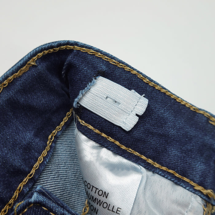 Little Girls Boys Elastic Band Ripped Straight Fit Soft Jeans