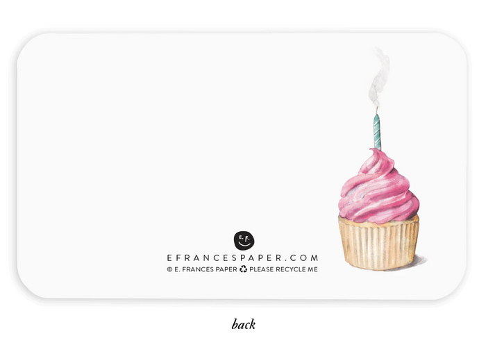 Little Notes Pink Cupcake Paper in at Wrapsody