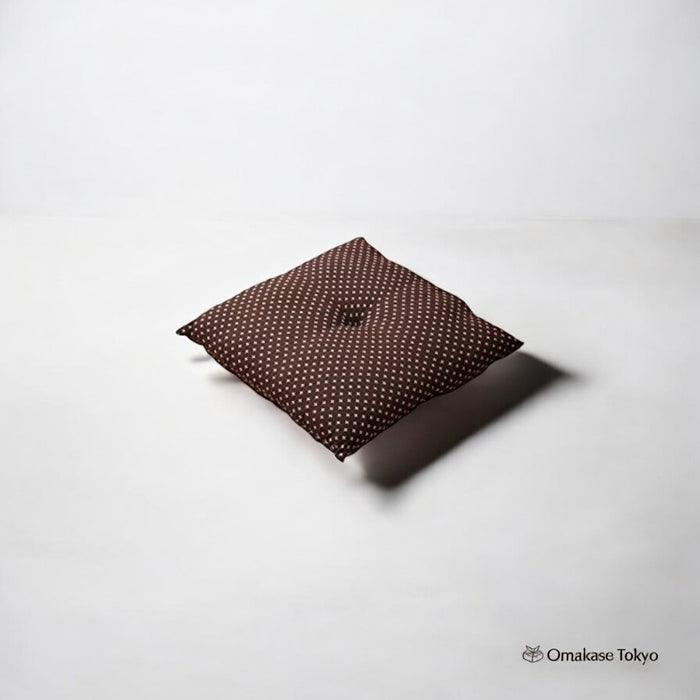 Meisenban Cushion “Sashiko” – Brown