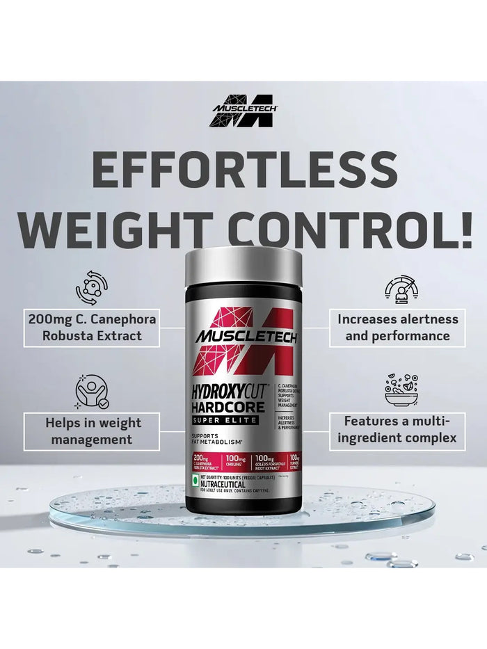 MuscleTech Hydroxycut Hardcore Super Elite Capsules (100 Capsules)