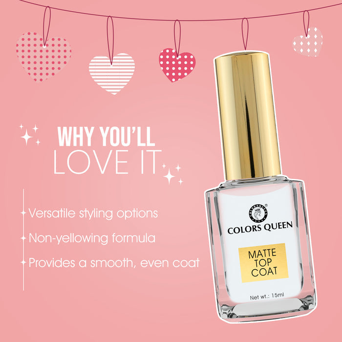 Colors Queen Nail Care - Matte Top Coat