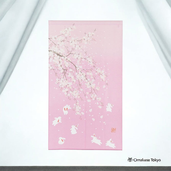 Narumikk Noren – Sakura and Rabbit Design