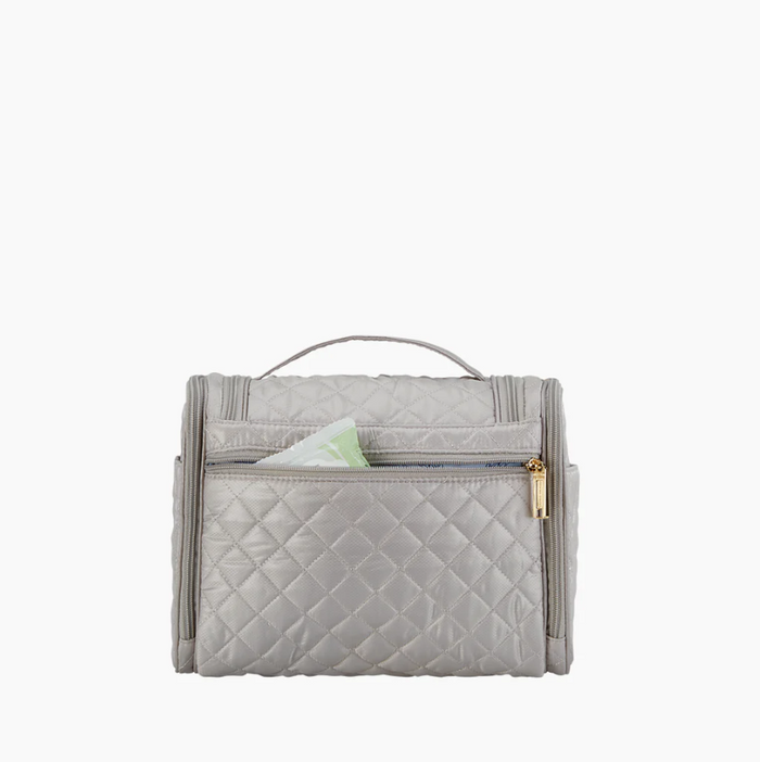 Oliver Thomas Hanging Travel Organizer Dove Grey Travel Accessories in at Wrapsody