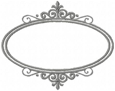 ORNATE OVAL FRAME