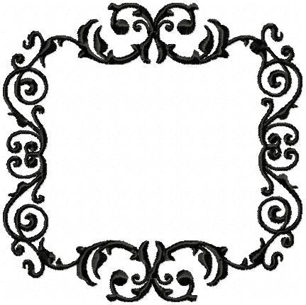 Ornate Square Frame