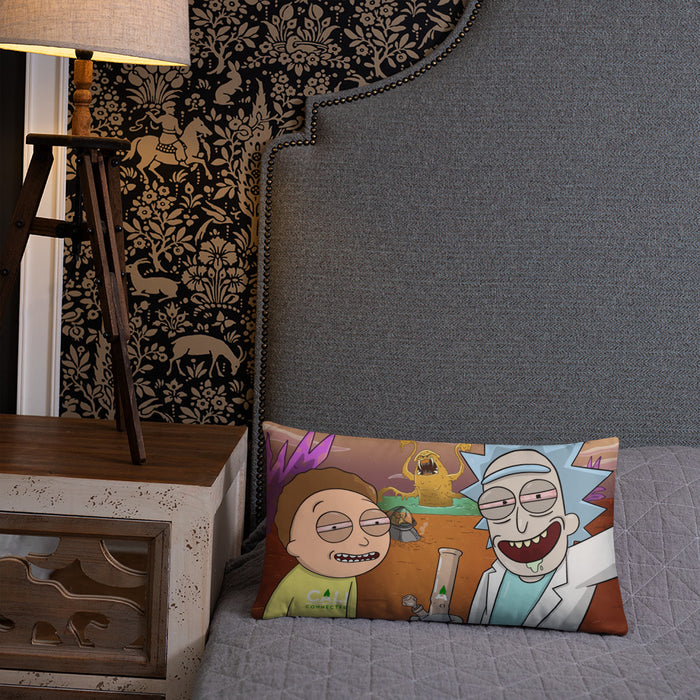 Rick & Morty “Space Beach” Throw Pillow