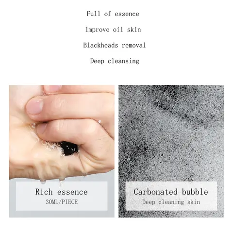 SAMANLI Bamboo Charcoal Cleansing Black Mask Samanli Bubble Mask 10 pcs - SD Cosmetics Care