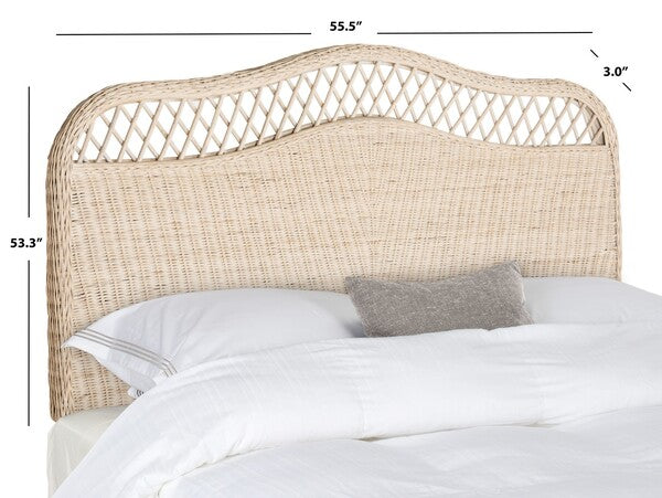 Sephina Rattan Headboard in White Wash