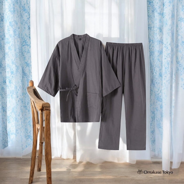 SISOFTLY Men’s Jinbei – 3/4 Sleeve