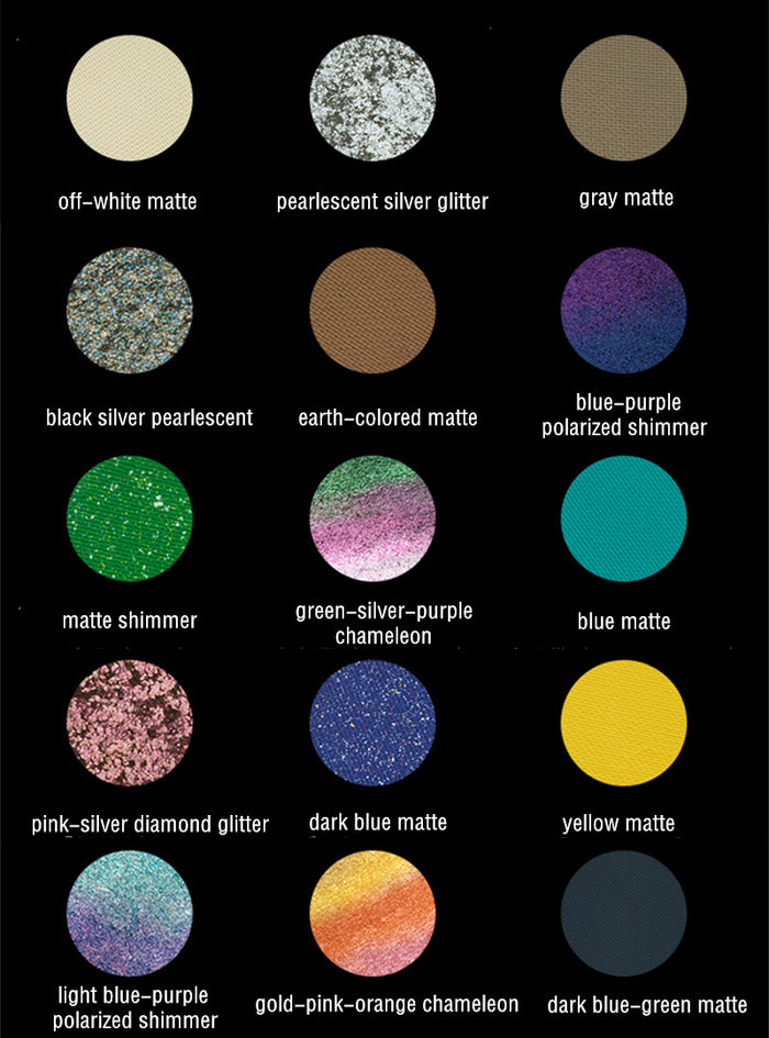 THE U COSMETICS Eye Of Universe 15 Color Chameleon Eyeshadow Palette (2.0) T4081