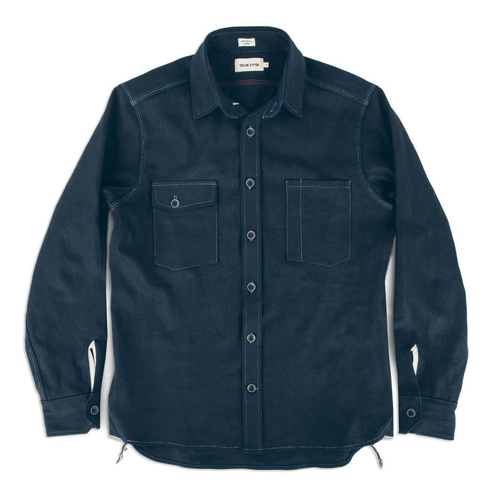The Utility Shirt in Cone Mills Indigo Selvage Canvas