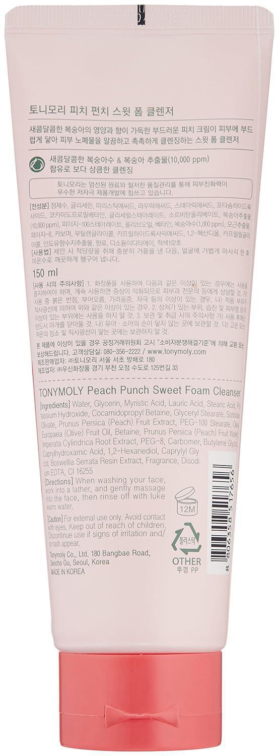 TONYMOLY Peach Punch Sweet Foam Cleanser 150 mL