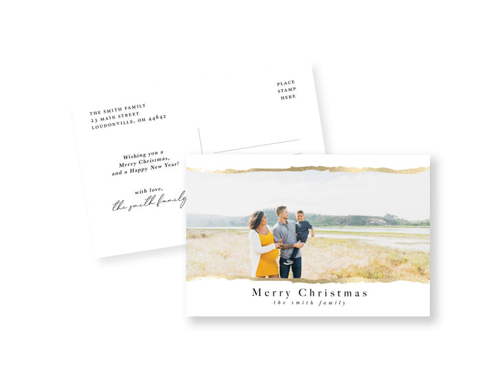 Torn Gold Postcard